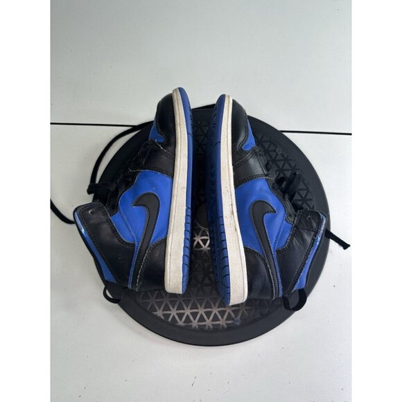 Nike Air Jordan 1 Mid Shoes "Royal Blue" Black White DQ8424-042 Size 2Y Youth - Picture 6 of 10